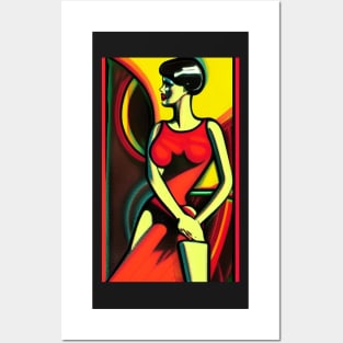 Red Dress Posters and Art